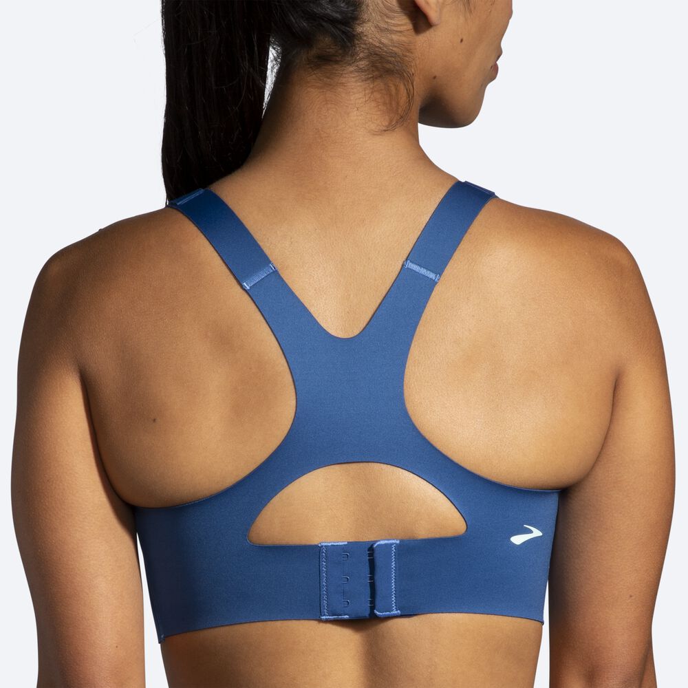 Brooks Dare Racerback Run Bra 2.0 Női Sportmelltartó Kék/Sötétkék | HU679018