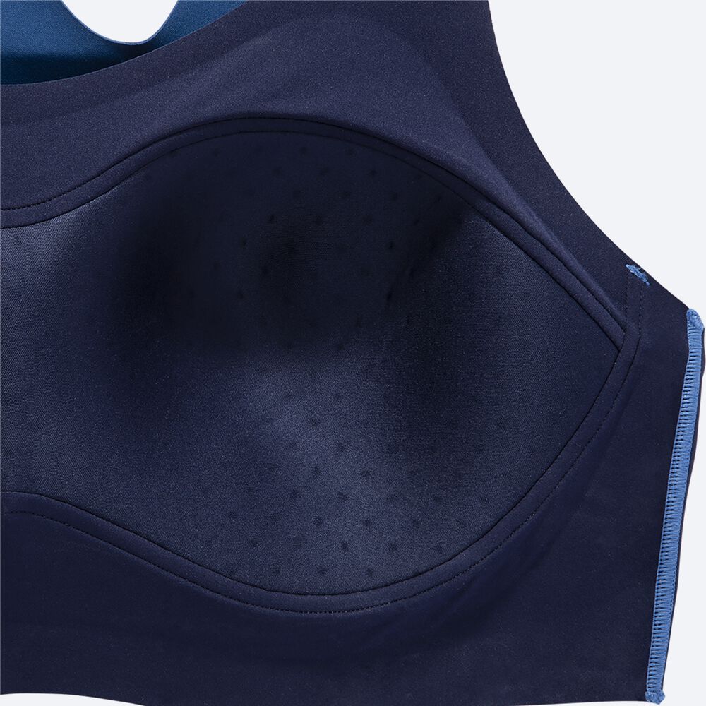 Brooks Dare Racerback Run Bra 2.0 Női Sportmelltartó Kék/Sötétkék | HU679018