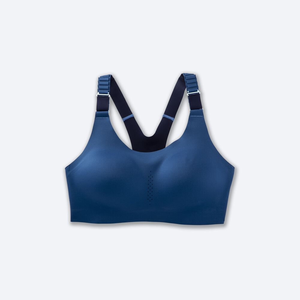 Brooks Dare Racerback Run Bra 2.0 Női Sportmelltartó Kék/Sötétkék | HU679018