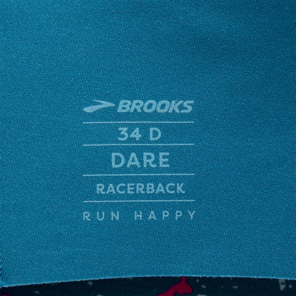 Brooks Dare Racerback Run Bra 2.0 Női Sportmelltartó Zöld | HU962701