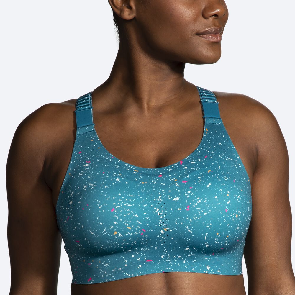 Brooks Dare Racerback Run Bra 2.0 Női Sportmelltartó Zöld | HU962701