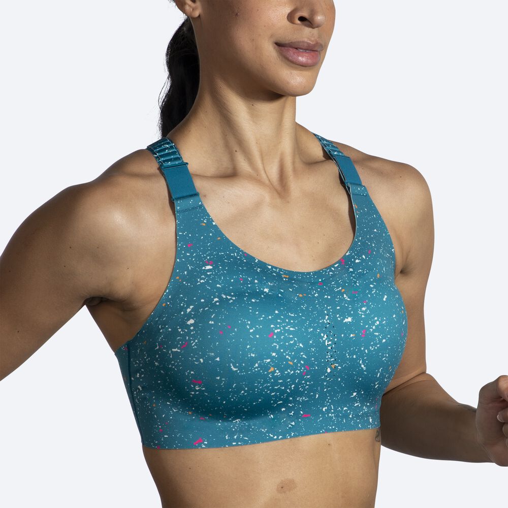 Brooks Dare Racerback Run Bra 2.0 Női Sportmelltartó Zöld | HU962701