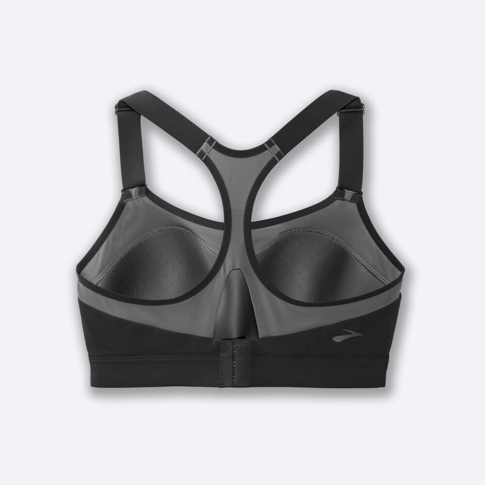 Brooks Dare Racerback Run Bra Női Sportmelltartó Szürke | HU021968