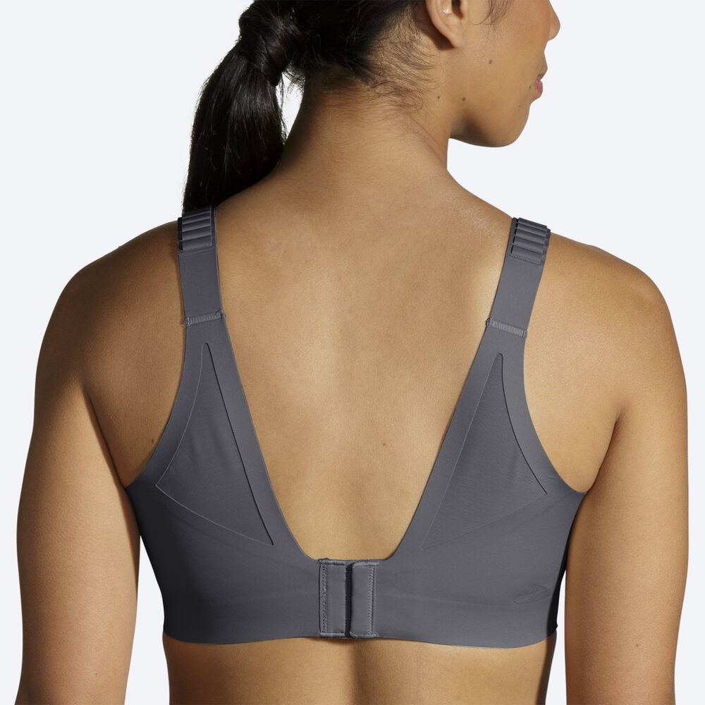 Brooks Dare Scoopback Run Bra 2.0 Női Sportmelltartó Szürke | HU176348