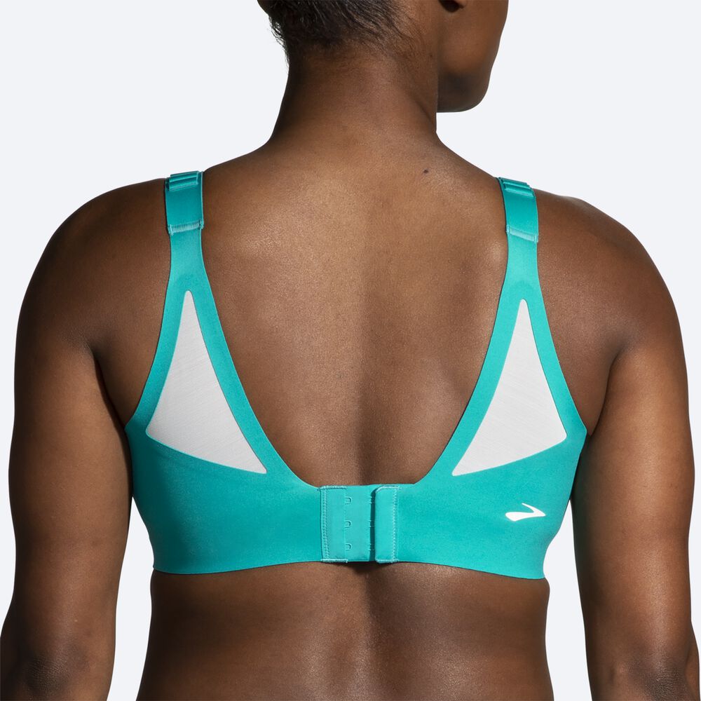 Brooks Dare Scoopback Run Bra 2.0 Női Sportmelltartó Zöld/Világos Menta | HU326174