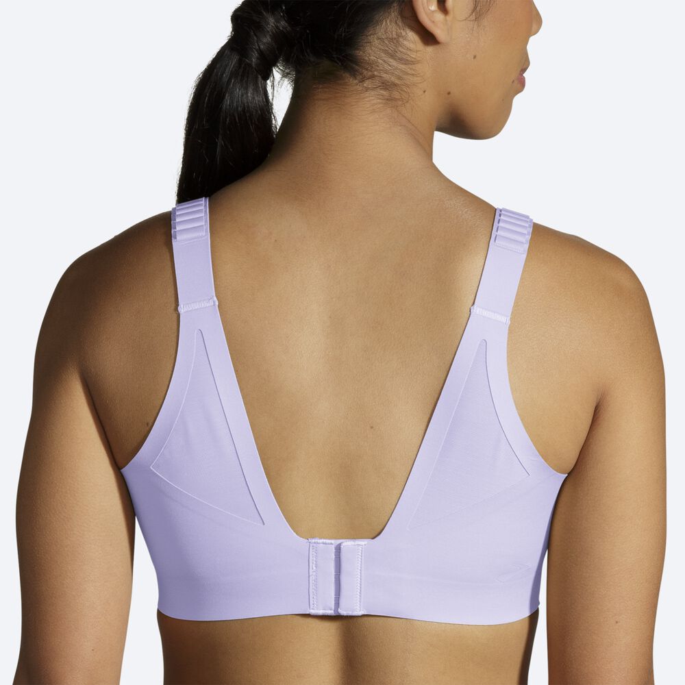 Brooks Dare Scoopback Run Bra 2.0 Női Sportmelltartó Lila Szürke | HU657489