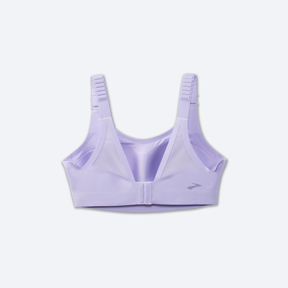 Brooks Dare Scoopback Run Bra 2.0 Női Sportmelltartó Lila Szürke | HU657489