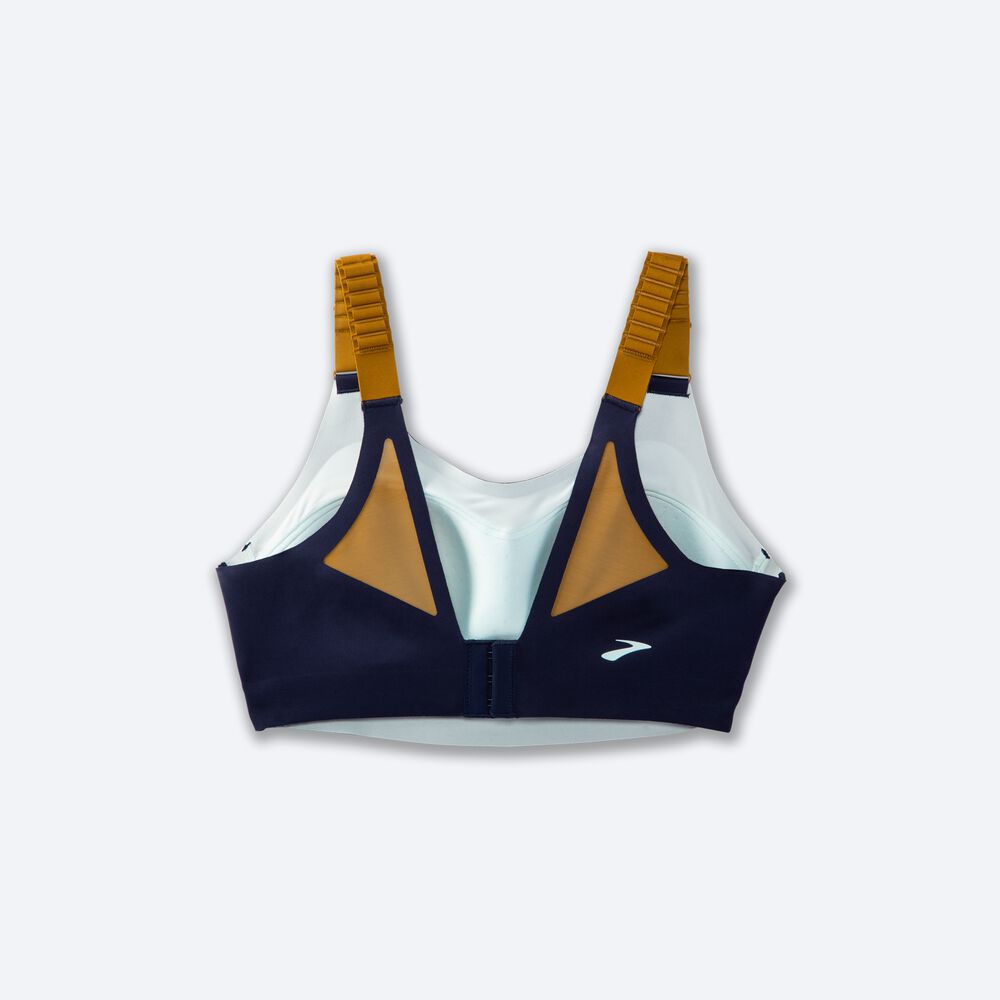 Brooks Dare Scoopback Run Bra 2.0 Női Sportmelltartó Sötétkék/Olivazöld/Kék | HU785416