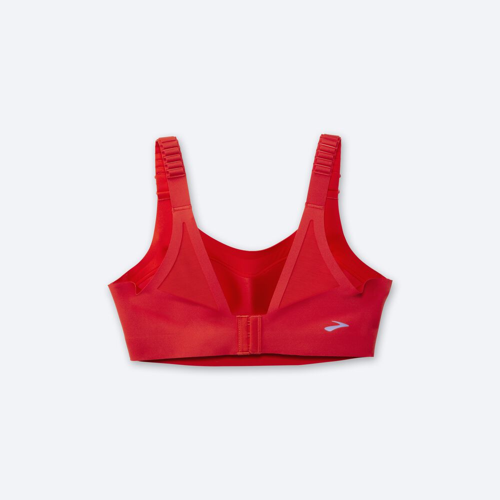 Brooks Dare Scoopback Run Bra 2.0 Női Sportmelltartó Piros | HU829631