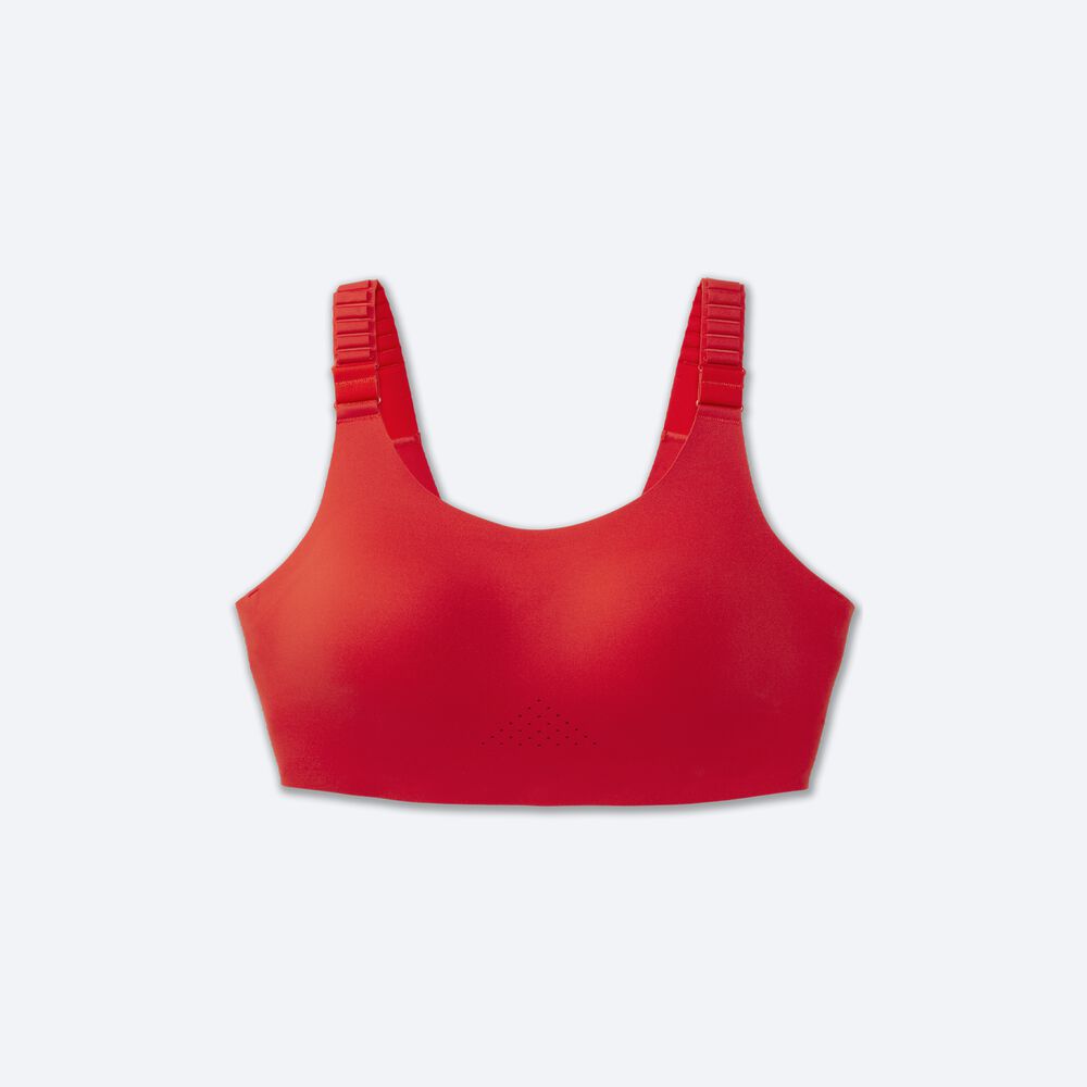 Brooks Dare Scoopback Run Bra 2.0 Női Sportmelltartó Piros | HU829631