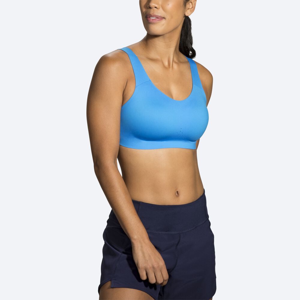 Brooks Dare Scoopback Run Bra Női Sportmelltartó Kék/Sötétkék | HU079156