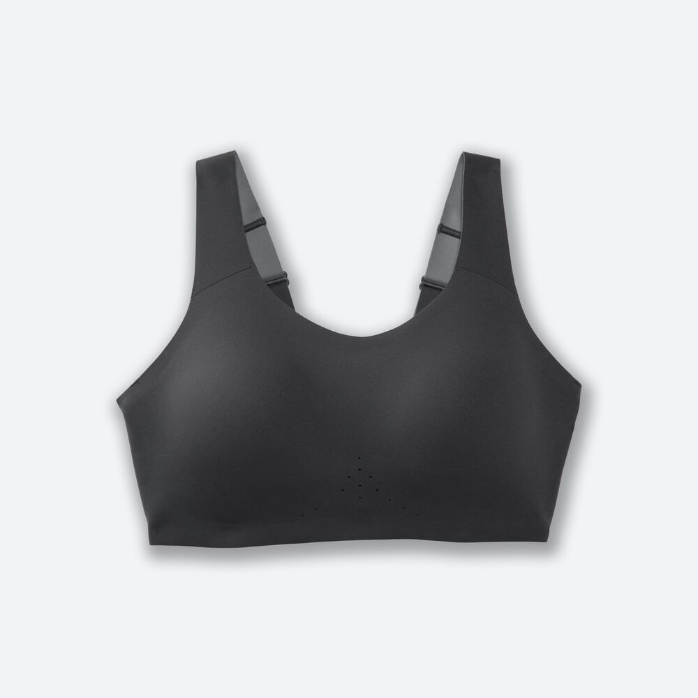 Brooks Dare Scoopback Run Bra Női Sportmelltartó Szürke | HU149032