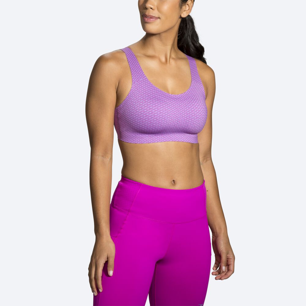 Brooks Dare Scoopback Run Bra Női Sportmelltartó Lila | HU953617