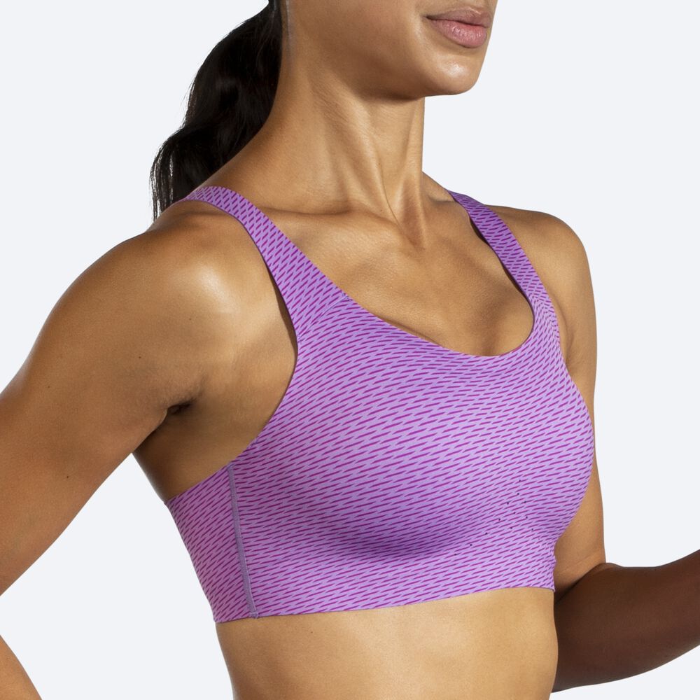 Brooks Dare Scoopback Run Bra Női Sportmelltartó Lila | HU953617