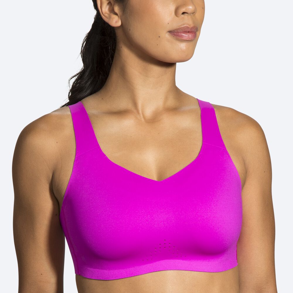 Brooks Dare Underwire Run Bra Női Sportmelltartó Rózsaszín/Lila | HU613059