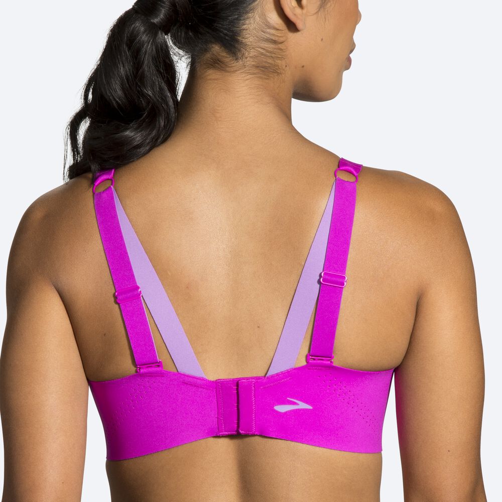 Brooks Dare Underwire Run Bra Női Sportmelltartó Rózsaszín/Lila | HU613059