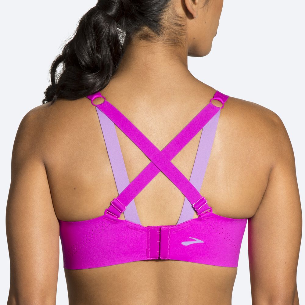 Brooks Dare Underwire Run Bra Női Sportmelltartó Rózsaszín/Lila | HU613059