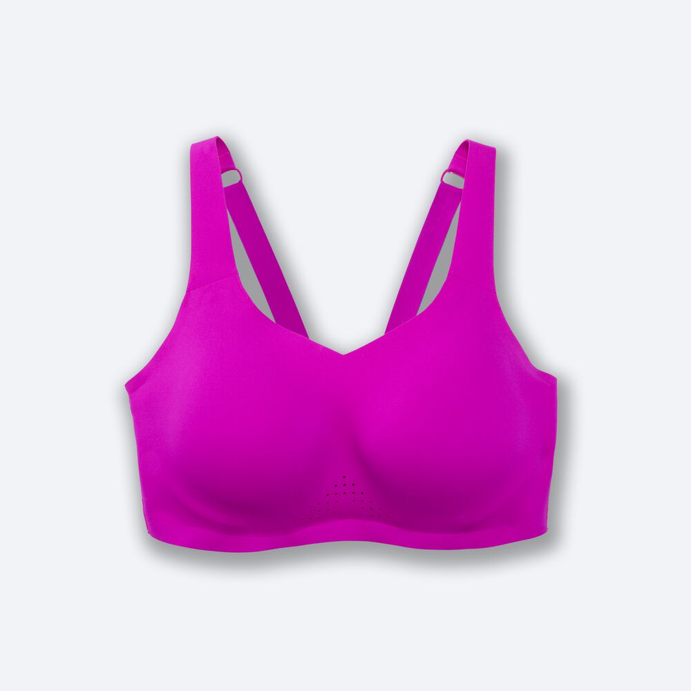 Brooks Dare Underwire Run Bra Női Sportmelltartó Rózsaszín/Lila | HU613059