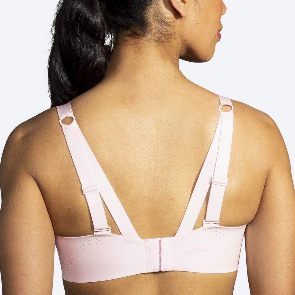 Brooks Dare Underwire Run Bra Női Sportmelltartó Rózsaszín | HU820319