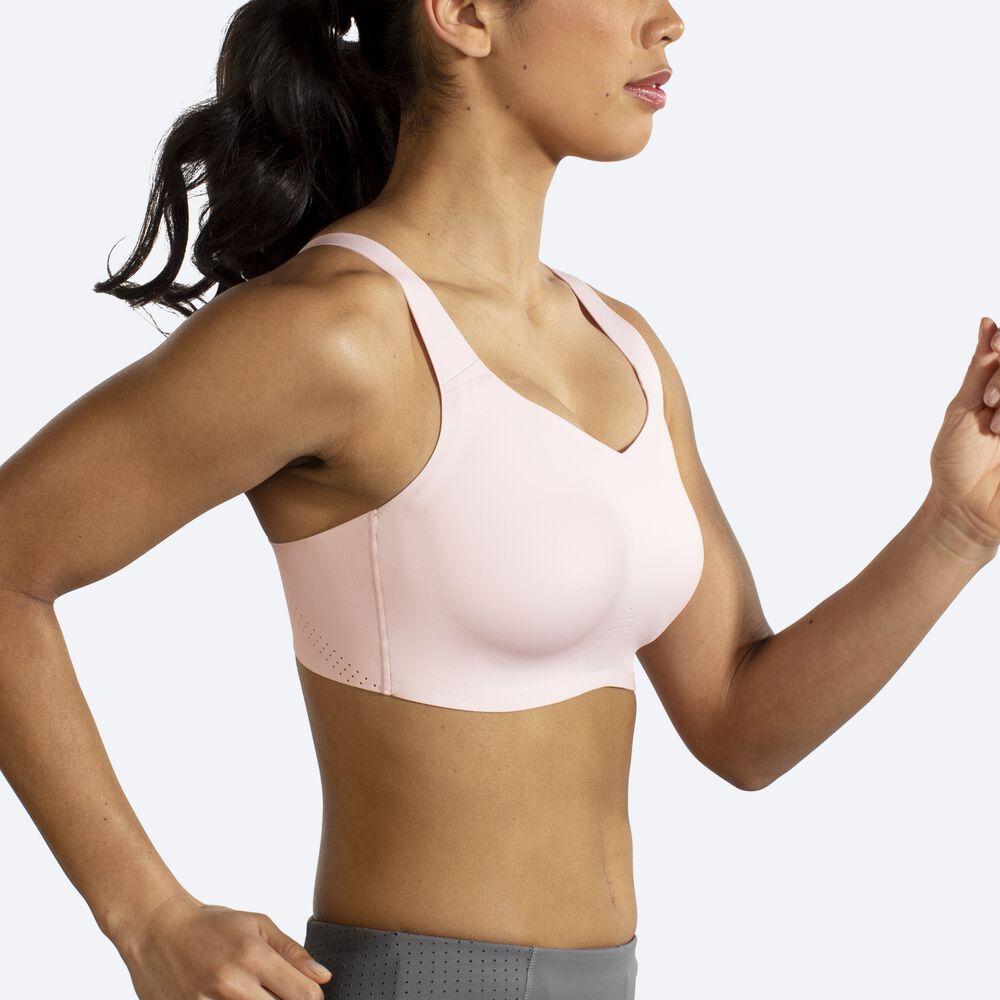 Brooks Dare Underwire Run Bra Női Sportmelltartó Rózsaszín | HU820319