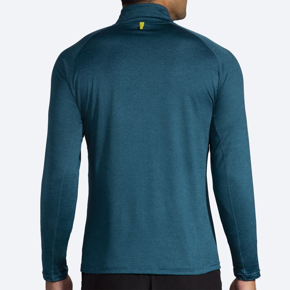 Brooks Dash 1/2 Zip Férfi Kabát MélyZöld | HU076438