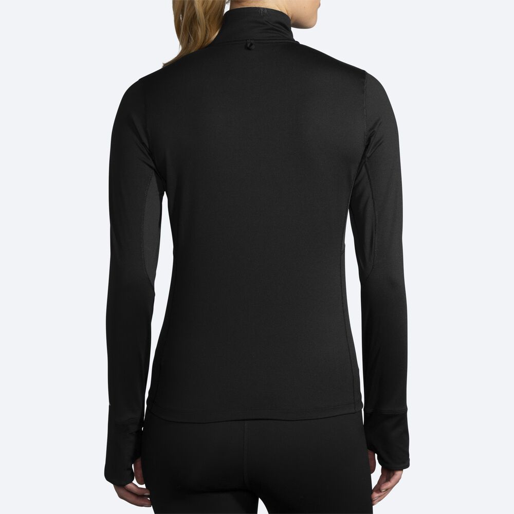 Brooks Dash 1/2 Zip Női Kabát Fekete | HU712408