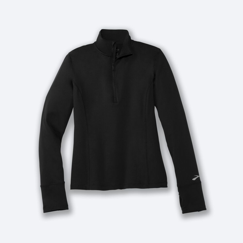 Brooks Dash 1/2 Zip Női Kabát Fekete | HU712408