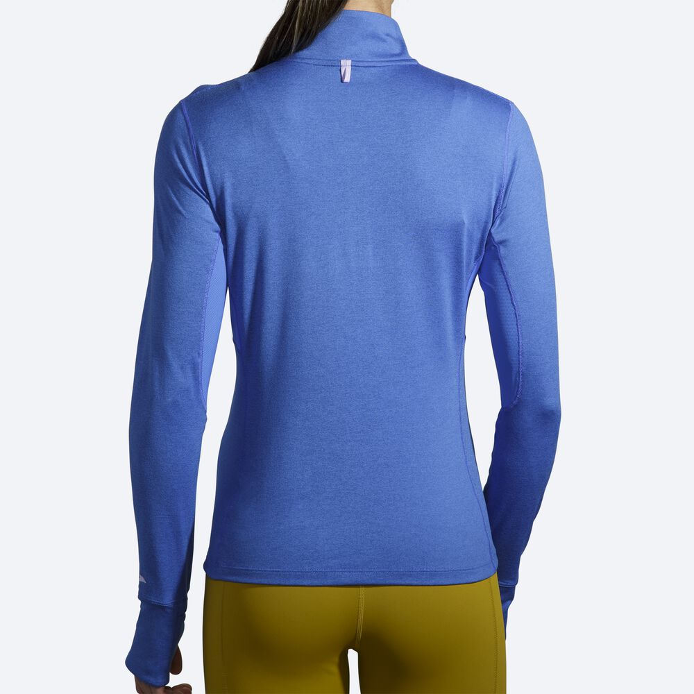 Brooks Dash 1/2 Zip Női Kabát Kék | HU548673