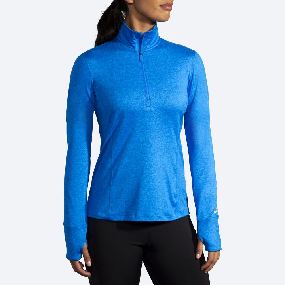 Brooks Dash 1/2 Zip Női Kabát Kék | HU735641