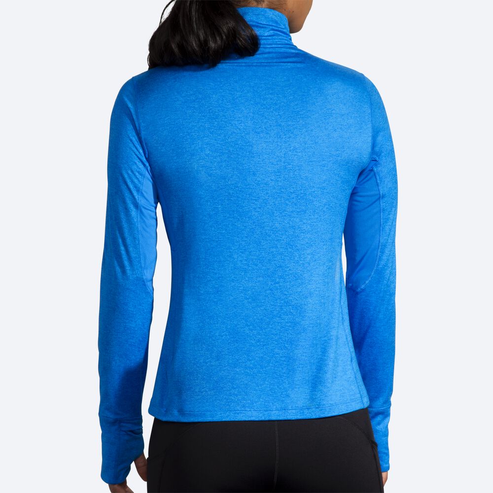 Brooks Dash 1/2 Zip Női Kabát Kék | HU735641