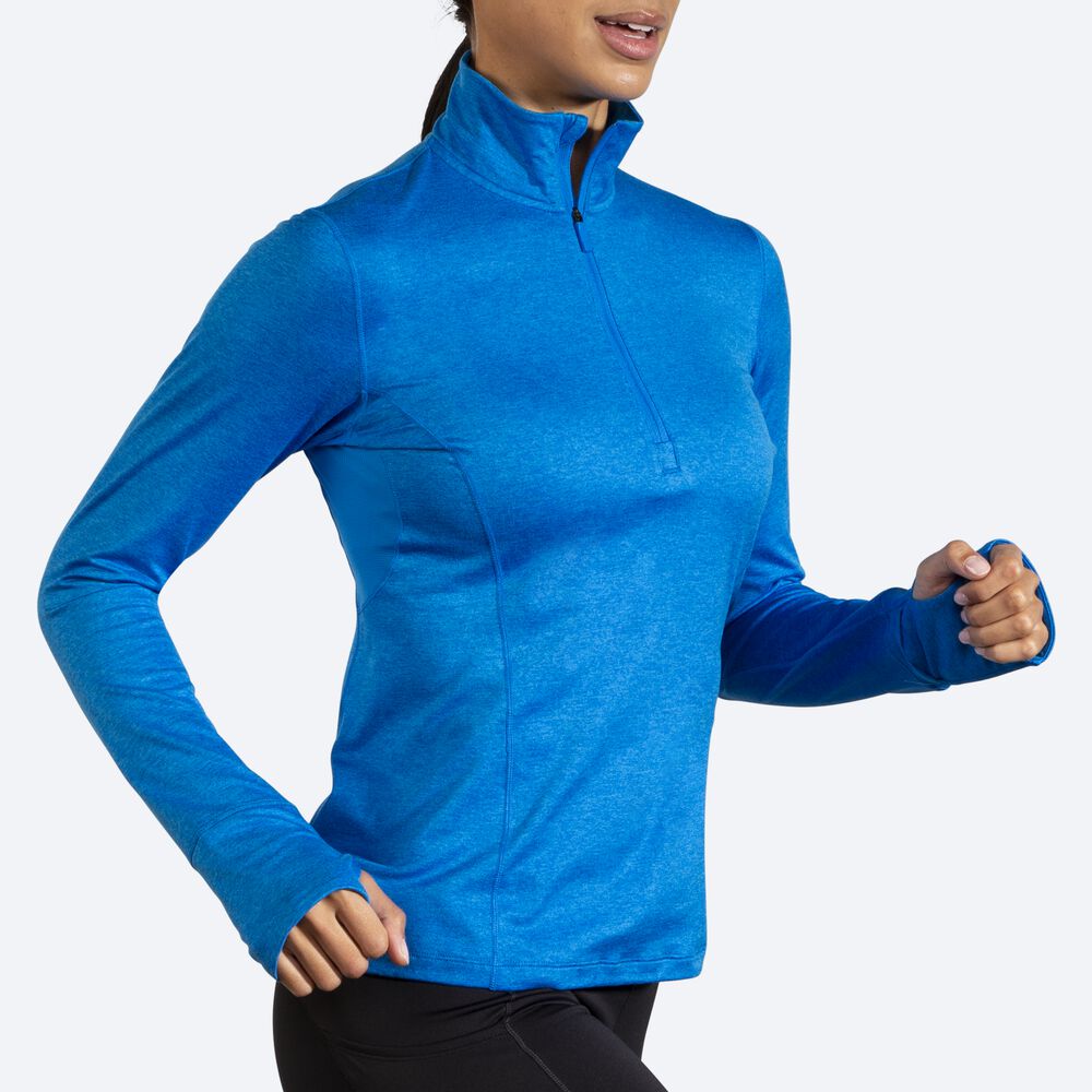 Brooks Dash 1/2 Zip Női Kabát Kék | HU735641