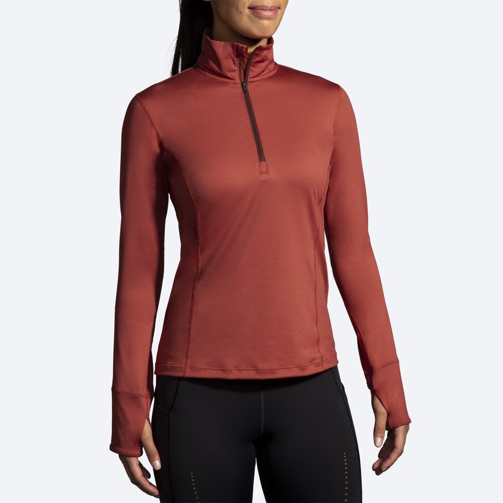 Brooks Dash 1/2 Zip Női Kabát Réz | HU302954