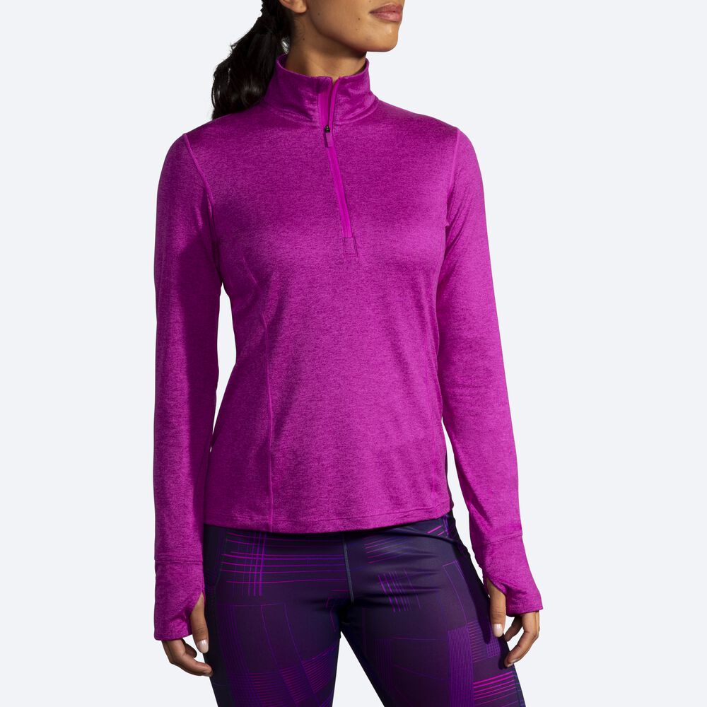 Brooks Dash 1/2 Zip Női Kabát Rózsaszín | HU398124