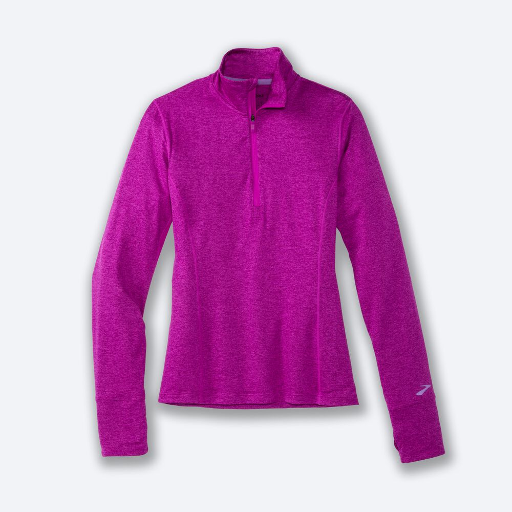 Brooks Dash 1/2 Zip Női Kabát Rózsaszín | HU398124