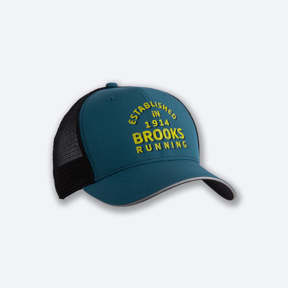 Brooks Discovery Trucker Férfi Kalap MélyZöld | HU627319