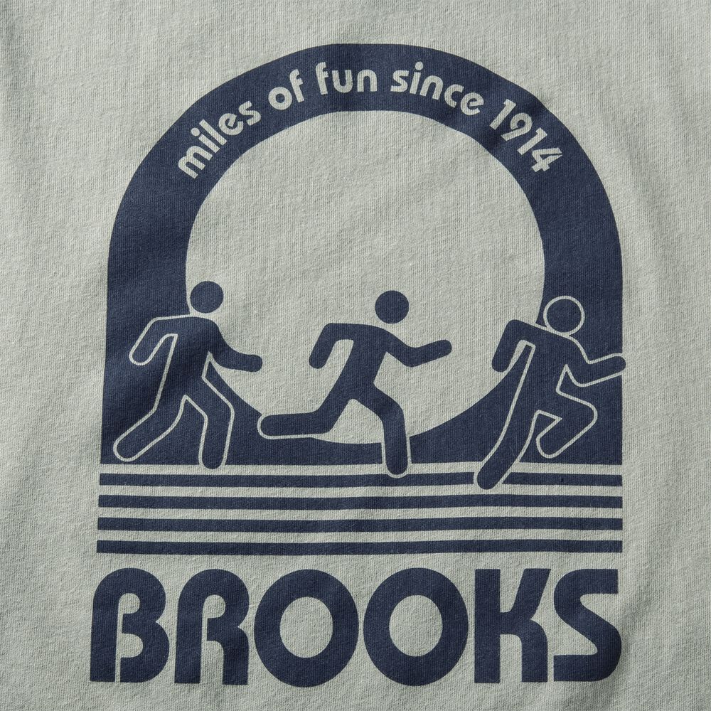 Brooks Distance Long Sleeve 2.0 Férfi Póló Zöld | HU983256