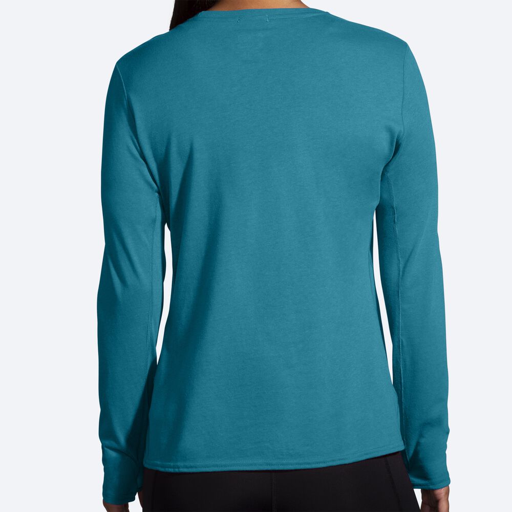 Brooks Distance Long Sleeve 2.0 Női Póló Csíkok | HU659327