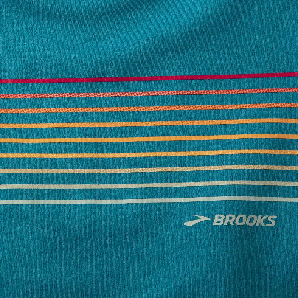 Brooks Distance Long Sleeve 2.0 Női Póló Csíkok | HU659327