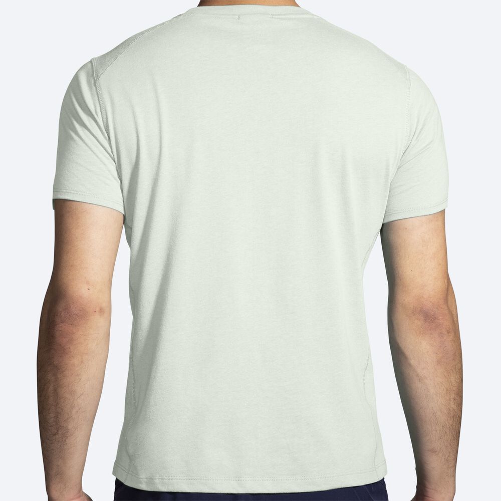 Brooks Distance Short Sleeve 2.0 Férfi Póló Mist | HU064857