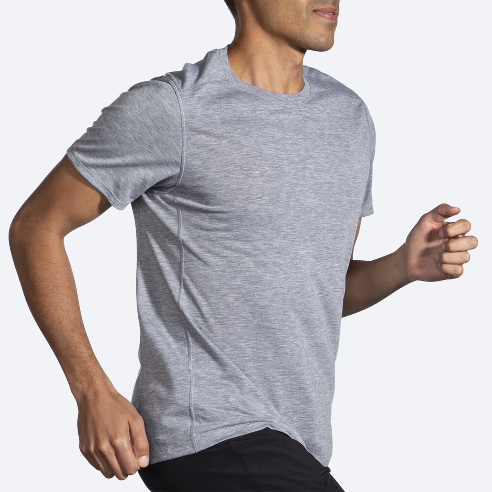 Brooks Distance Short Sleeve 2.0 Férfi Póló Szürke | HU079832