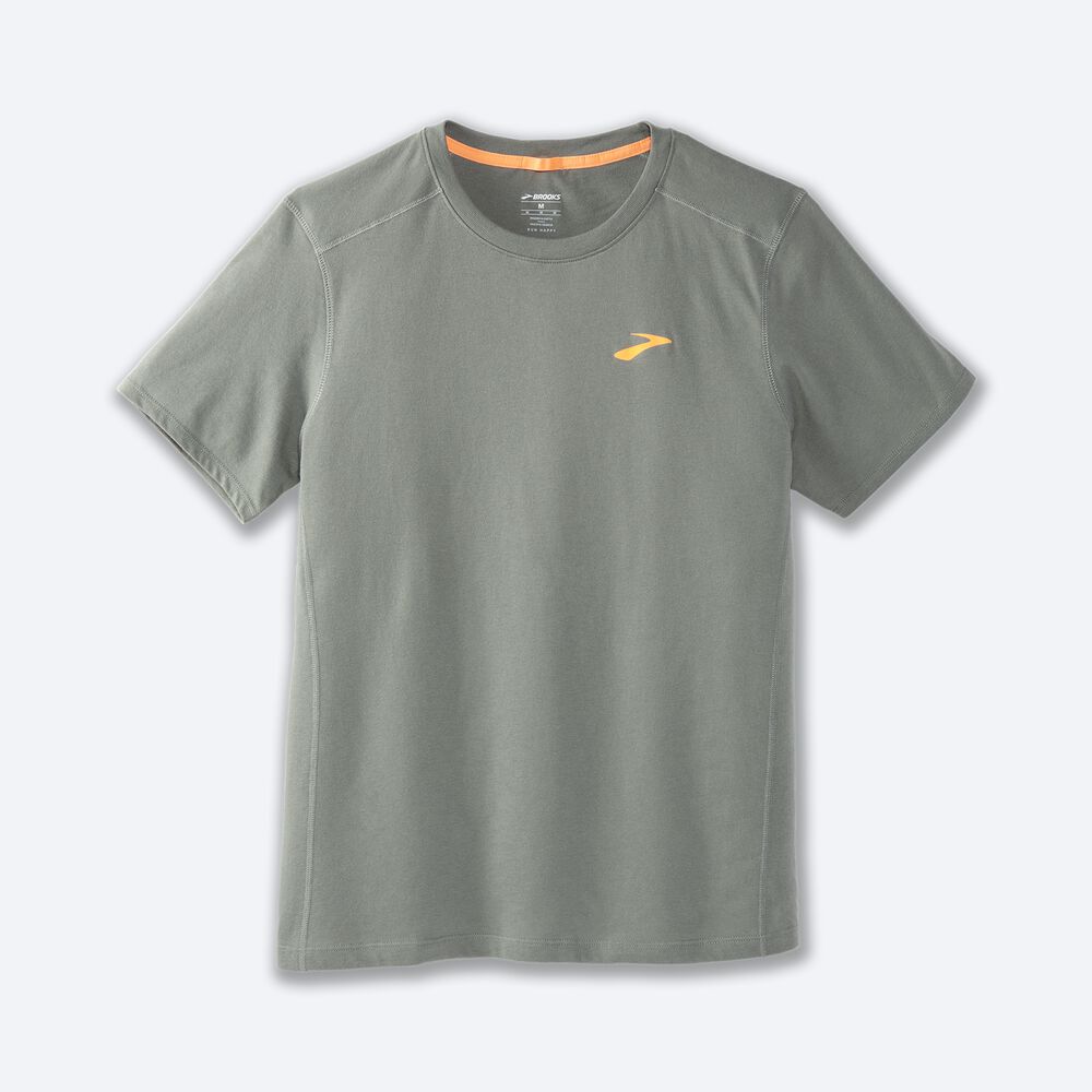 Brooks Distance Short Sleeve 2.0 Férfi Póló Zöld | HU273915