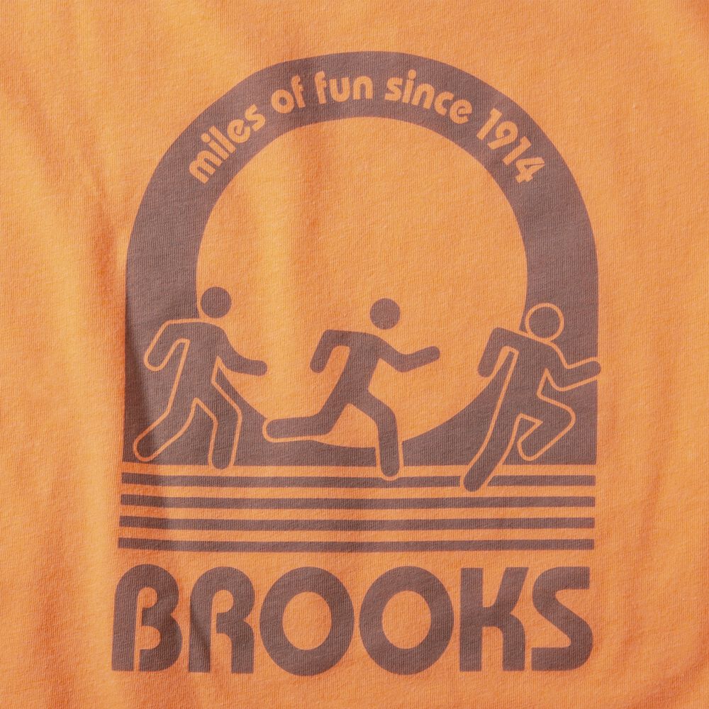 Brooks Distance Short Sleeve 2.0 Férfi Póló Narancssárga | HU627985