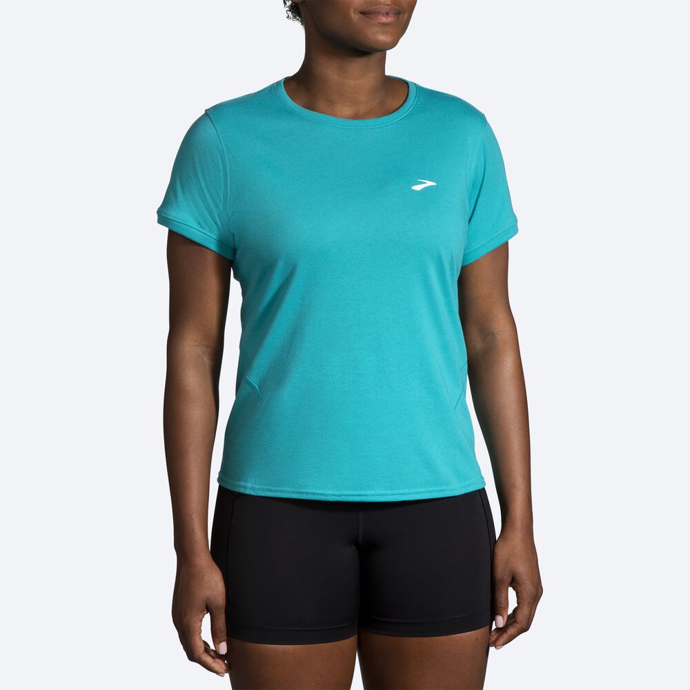 Brooks Distance Short Sleeve 2.0 Női Póló Zöld | HU398245