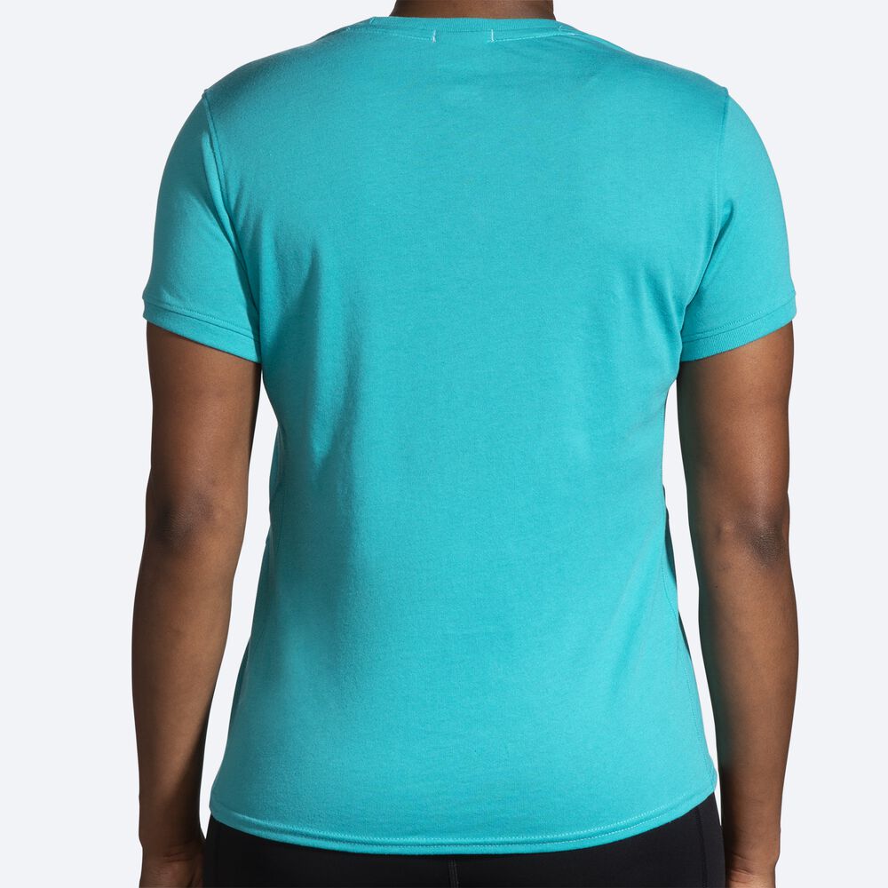 Brooks Distance Short Sleeve 2.0 Női Póló Zöld | HU398245