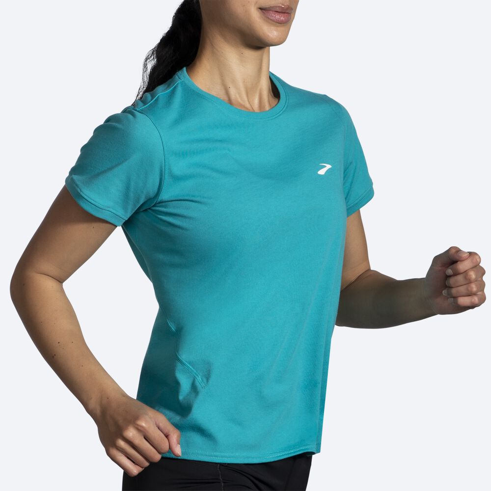 Brooks Distance Short Sleeve 2.0 Női Póló Zöld | HU398245