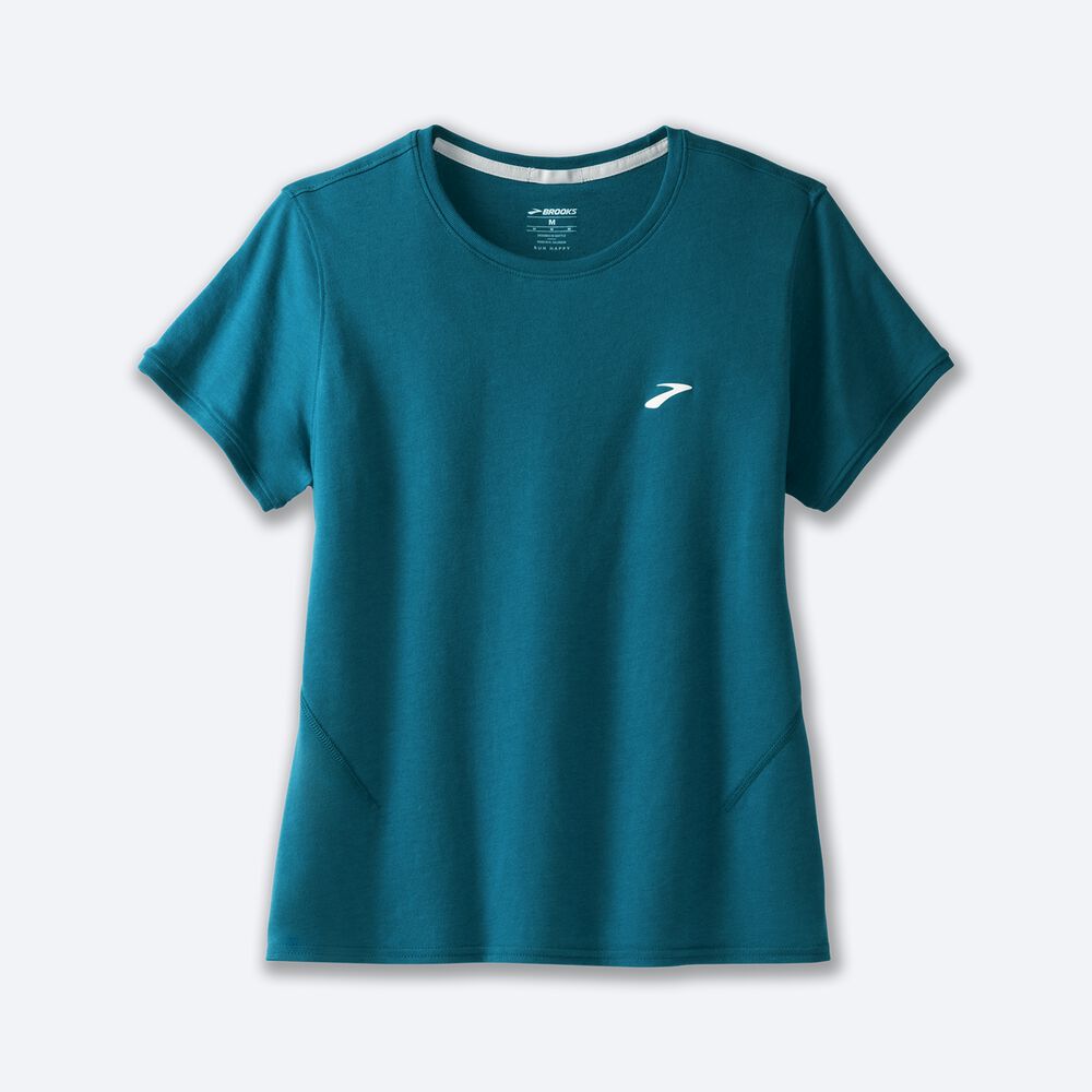 Brooks Distance Short Sleeve 2.0 Női Póló Kék | HU652910