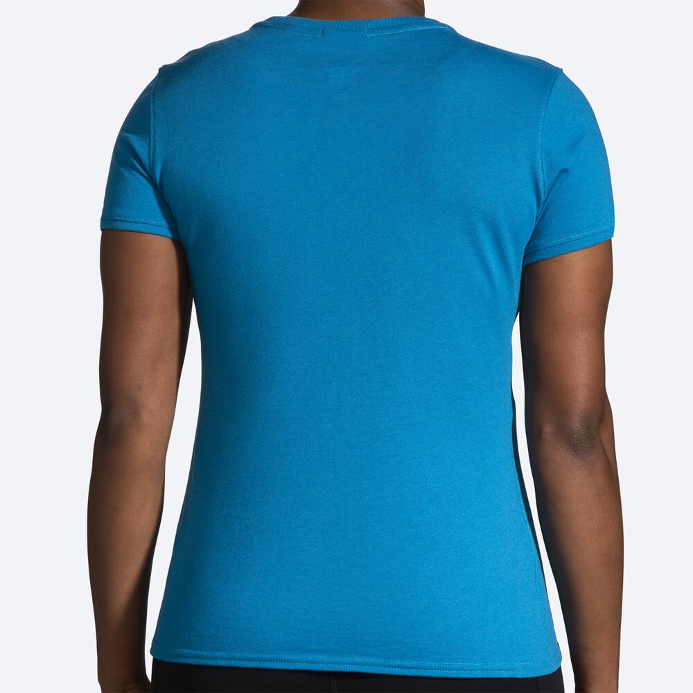 Brooks Distance Short Sleeve 2.0 Női Póló Kék | HU874251