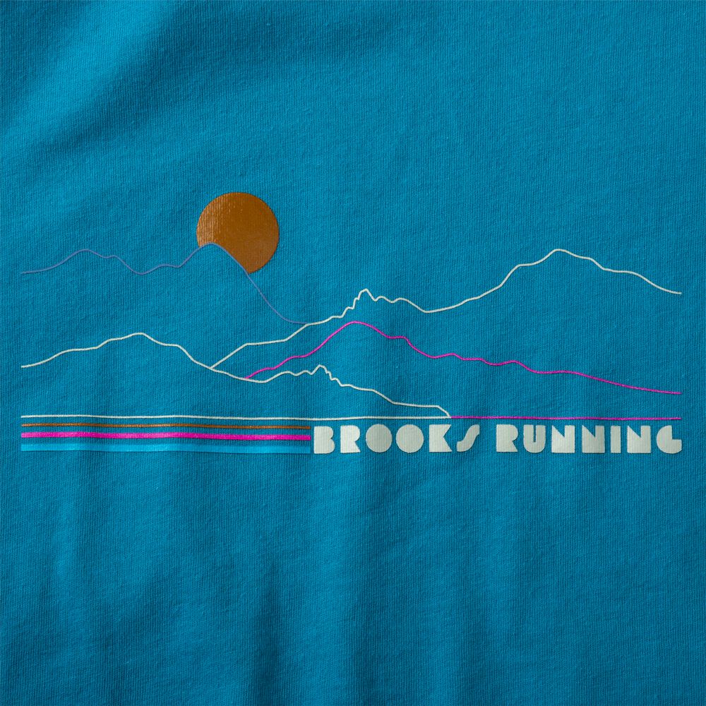 Brooks Distance Short Sleeve 2.0 Női Póló Kék | HU874251