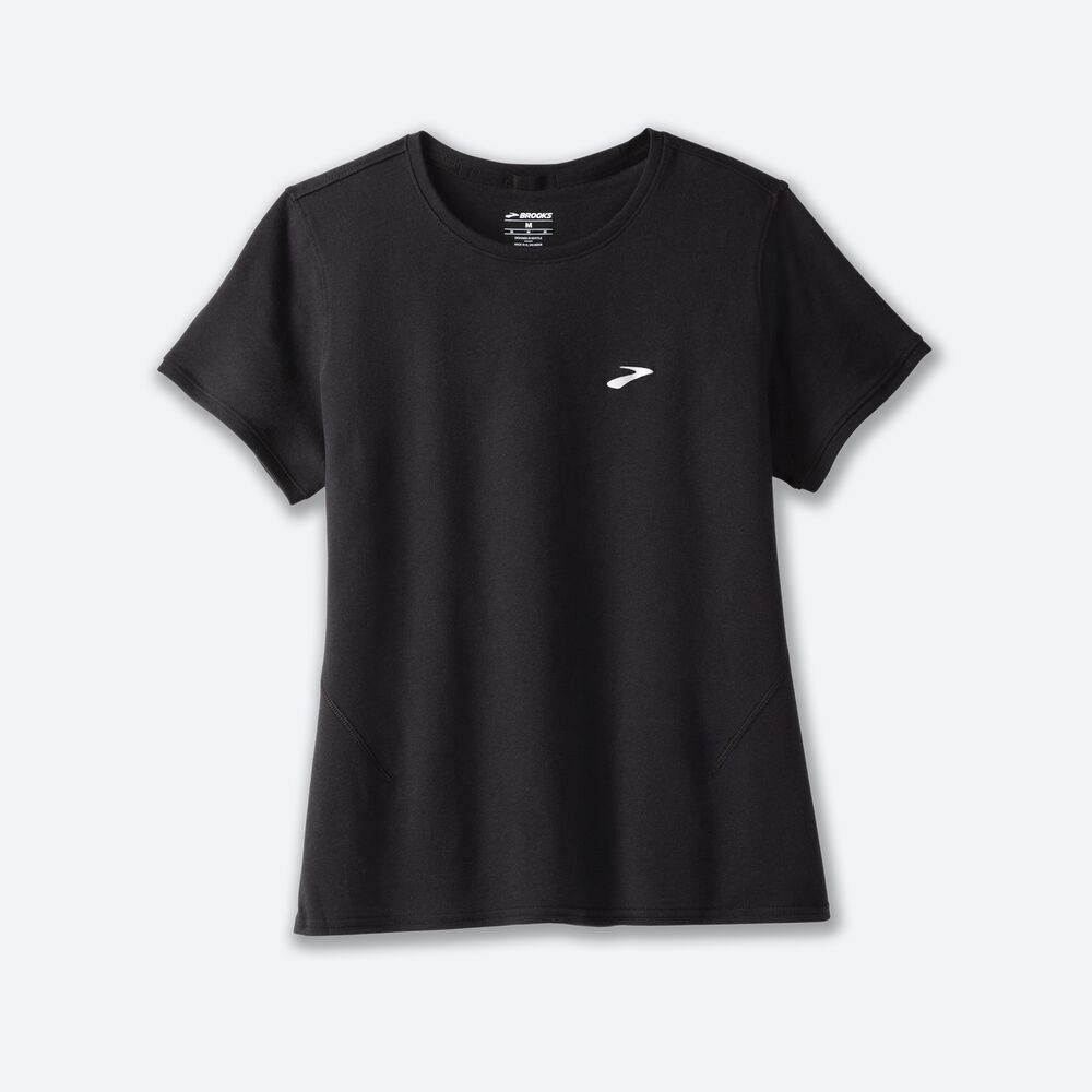 Brooks Distance Short Sleeve 2.0 Női Póló Fekete | HU907832