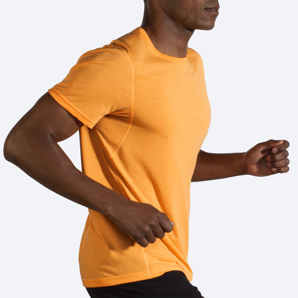 Brooks Distance Short Sleeve Férfi Póló Narancssárga | HU057218